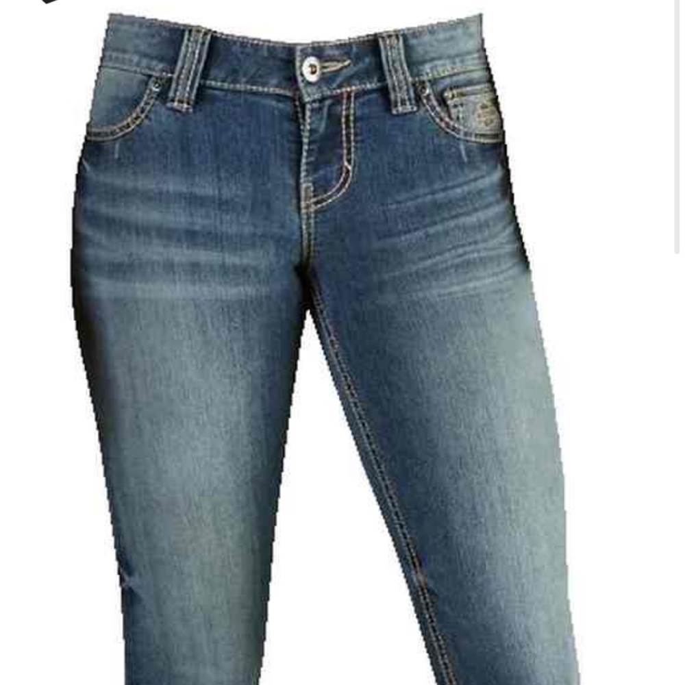 Harley-Davidson® Women's Skinny Slim-Fit Low-Rise Jeans, MD Indigo 99130-17VW